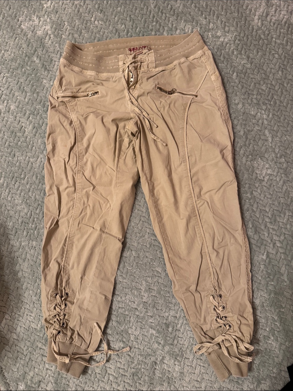 Guess Women's Cargo Shorts — Tan